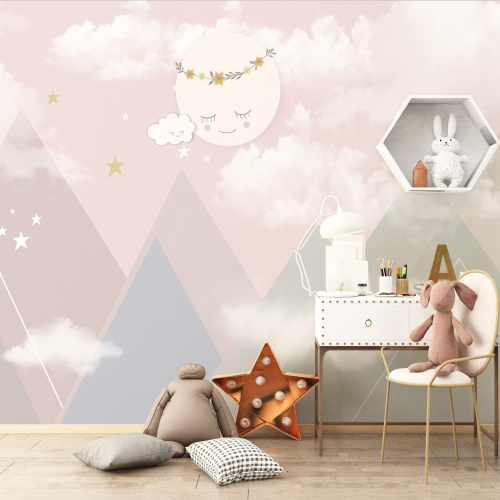 Papier peint panoramique Enfants - Lune