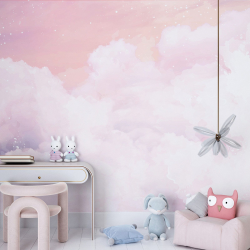 Papier peint panoramique Enfants - Nuages