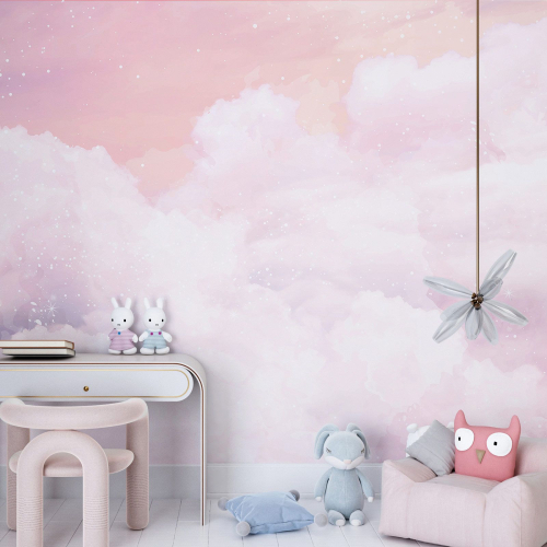 Papier peint panoramique Enfants - Nuages