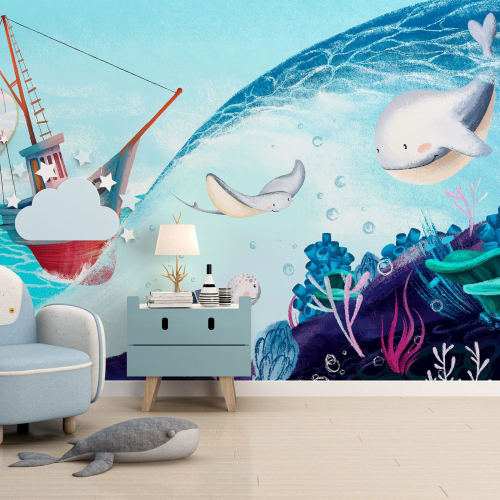 Papier peint panoramique Enfants - Océan