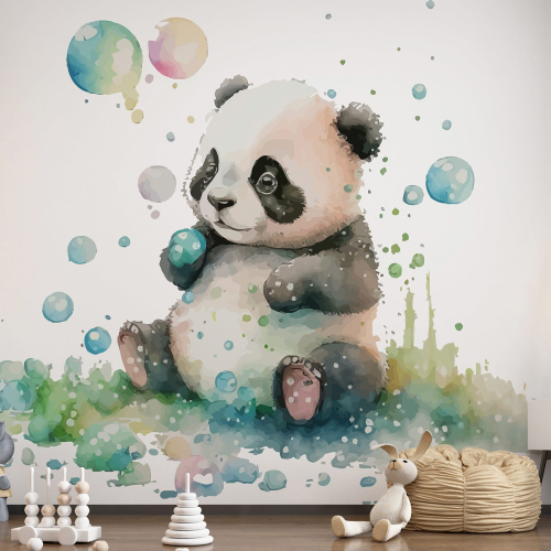 Papier peint panoramique Enfants - Panda