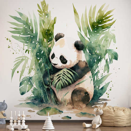 Papier peint panoramique Enfants - Panda