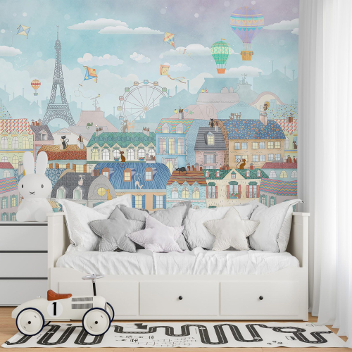 Papier peint panoramique Enfants - Paris