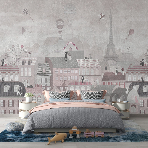 Papier peint panoramique Enfants - Paris