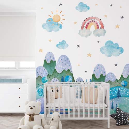 Papier peint panoramique Enfants - Paysage