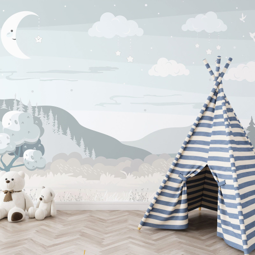 Papier peint panoramique Enfants - Paysage