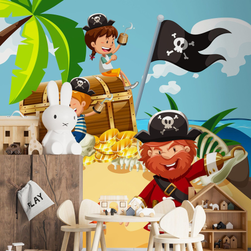 Papier peint panoramique Enfants - Pirates