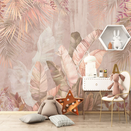 Papier peint panoramique Enfants - Plantes tropicales