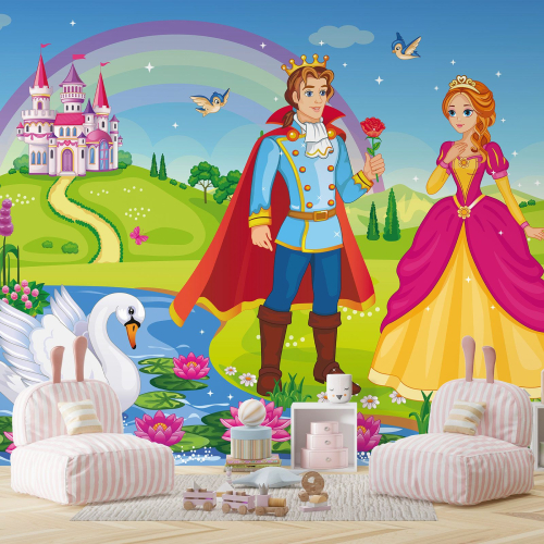Papier peint panoramique Enfants - Prince et Princesse