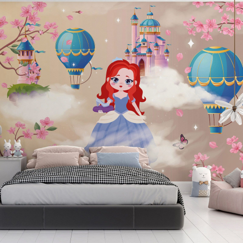 Papier peint panoramique Enfants - Princesse Château