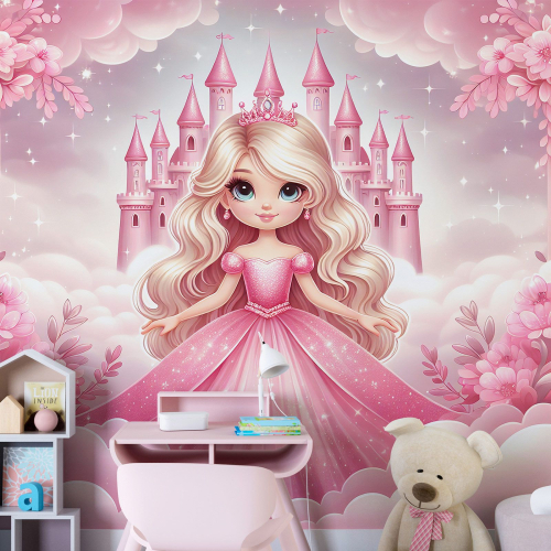 Papier peint panoramique Enfants - Princesse Château
