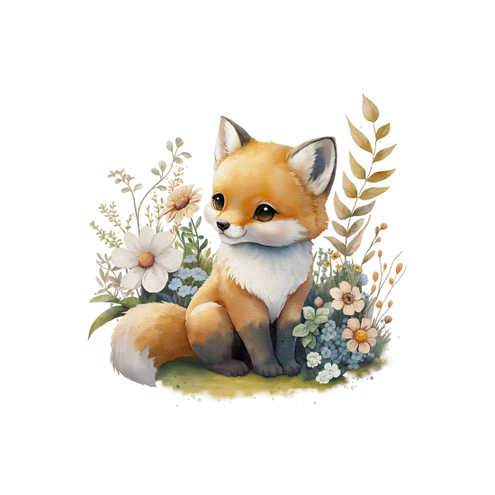 Papier peint panoramique Enfants - Renard