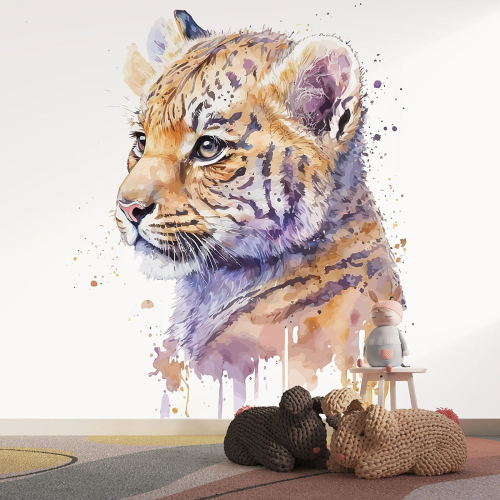 Papier peint panoramique Enfants - Tigre