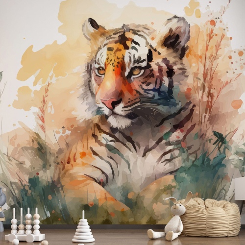 Papier peint panoramique Enfants - Tigre