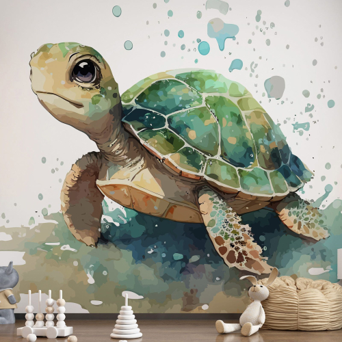 Papier peint panoramique Enfants - Tortue