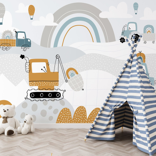 Papier peint panoramique Enfants - Travaux