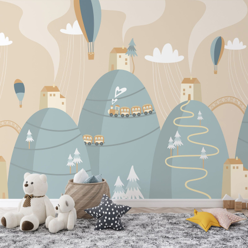 Papier peint panoramique Enfants - Village