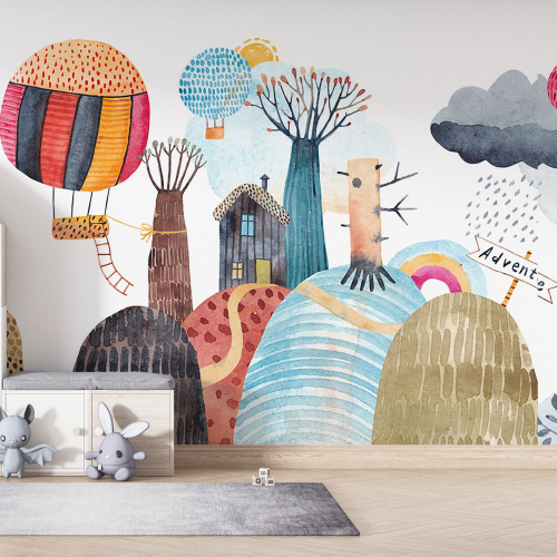 Papier peint panoramique Enfants - Village