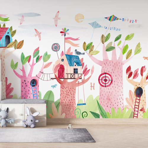 Papier peint panoramique Enfants - Village