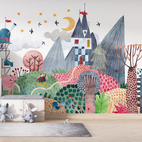 Papier peint panoramique Enfants - Village
