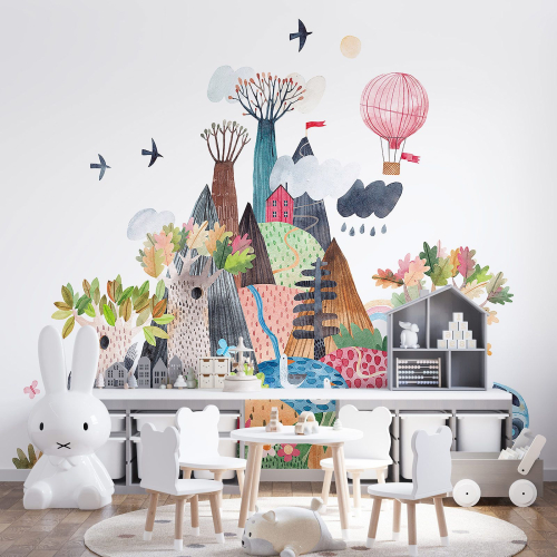 Papier peint panoramique Enfants - Village