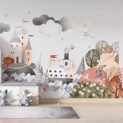 Papier peint panoramique Enfants - Village