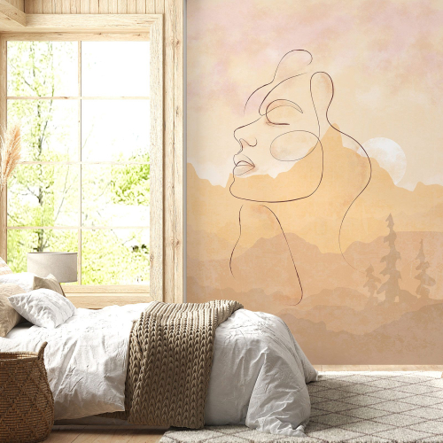 Papier peint panoramique - Femme Boho