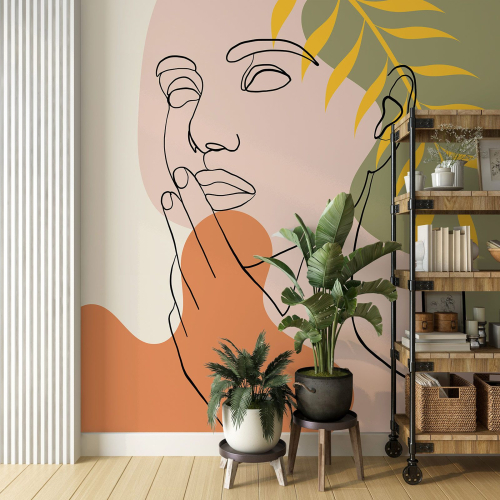 Papier peint panoramique - Femme Boho