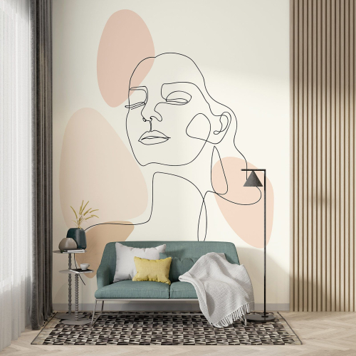 Papier peint panoramique - Femme Boho