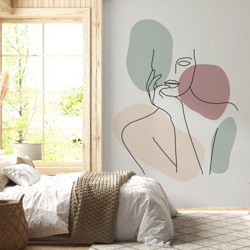 Papier peint panoramique - Femme Boho