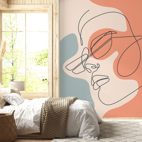 Papier peint panoramique - Femme Boho