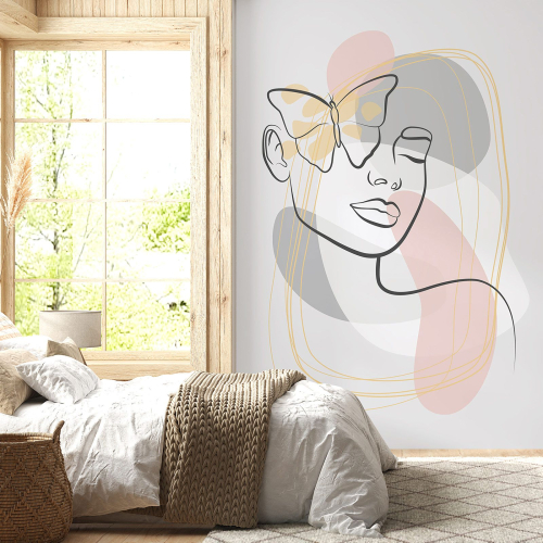 Papier peint panoramique - Femme Boho