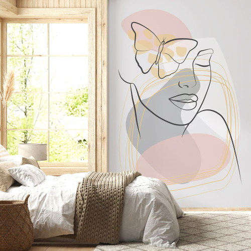 Papier peint panoramique - Femme Boho