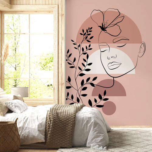 Papier peint panoramique - Femme Boho