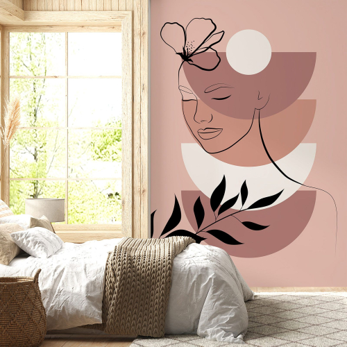 Papier peint panoramique - Femme Boho
