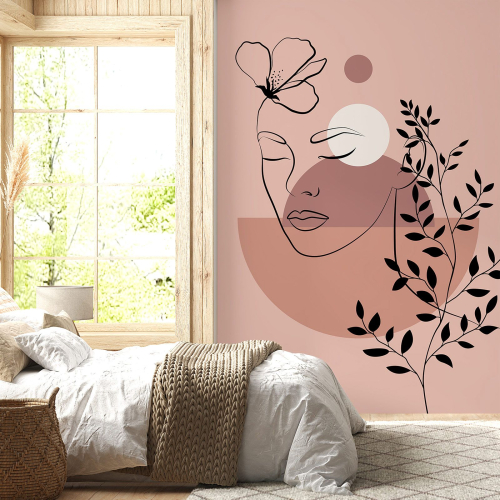 Papier peint panoramique - Femme Boho
