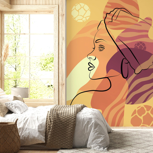 Papier peint panoramique - Femme Boho