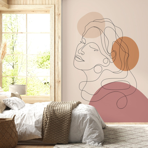 Papier peint panoramique - Femme Boho