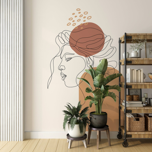 Papier peint panoramique - Femme Boho
