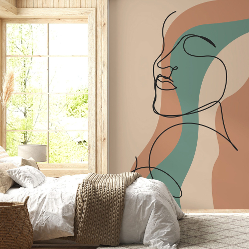 Papier peint panoramique - Femme Boho