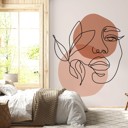 Papier peint panoramique - Femme Boho