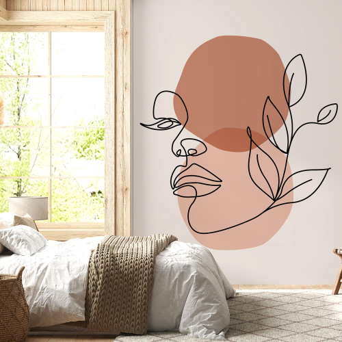 Papier peint panoramique - Femme Boho