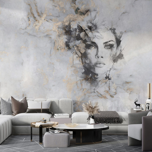 Papier peint panoramique - Femme Design