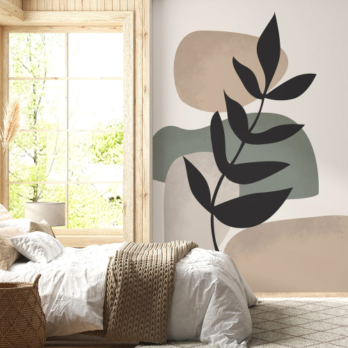 Papier peint panoramique - Feuille Boho