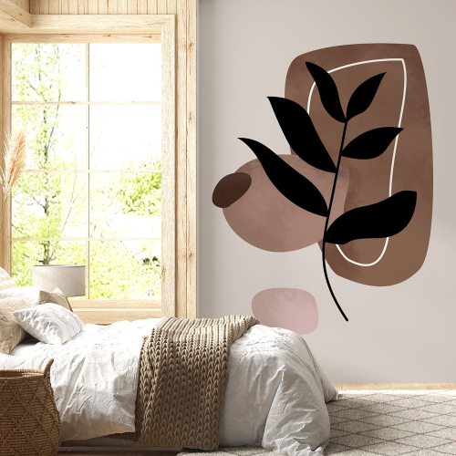 Papier peint panoramique - Feuille Boho