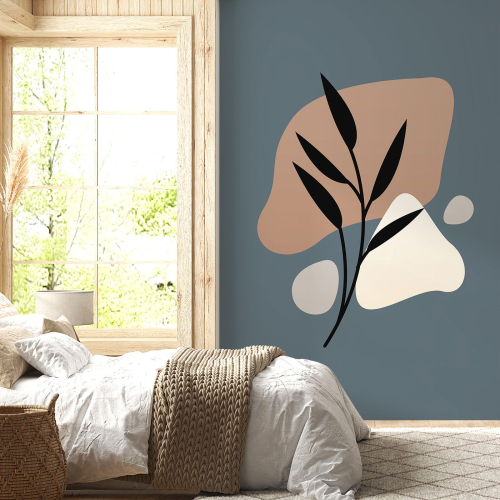 Papier peint panoramique - Feuille Boho