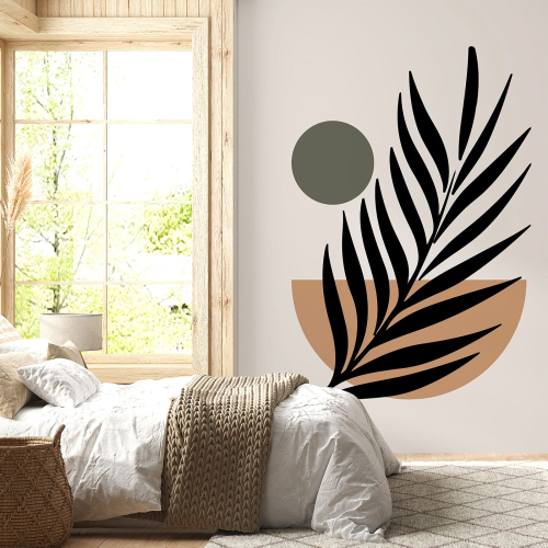 Papier peint panoramique - Feuille Boho