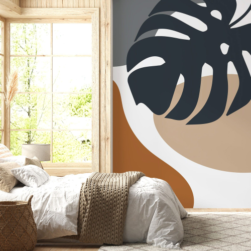 Papier peint panoramique - Feuille Boho
