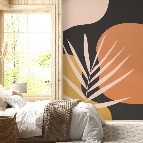 Papier peint panoramique - Feuille Boho