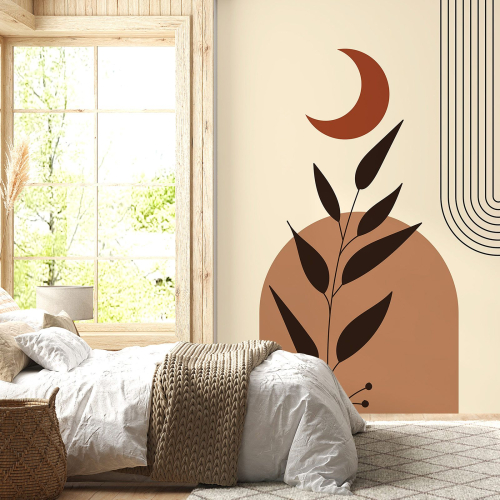 Papier peint panoramique - Feuille Boho